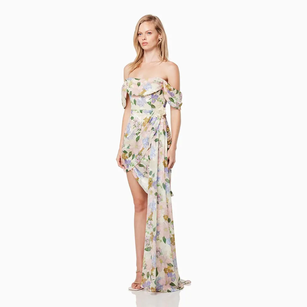 Off Shoulder Floral Mini Dress KLYF1203