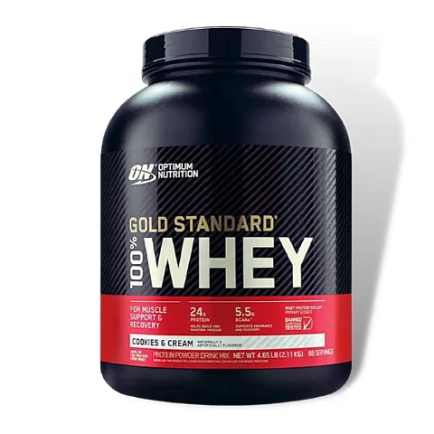 Optimum Nutrition 100% Whey Protein Gold Standard (5 Lbs) Cookies & Cream (68 servings) EXP Nov 2025