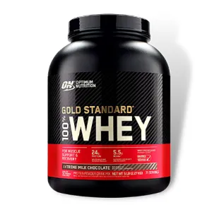 Optimum Nutrition 100% Whey Protein Gold Standard (5 Lbs) Extreme Milk Chocolate Exp Oct  2025