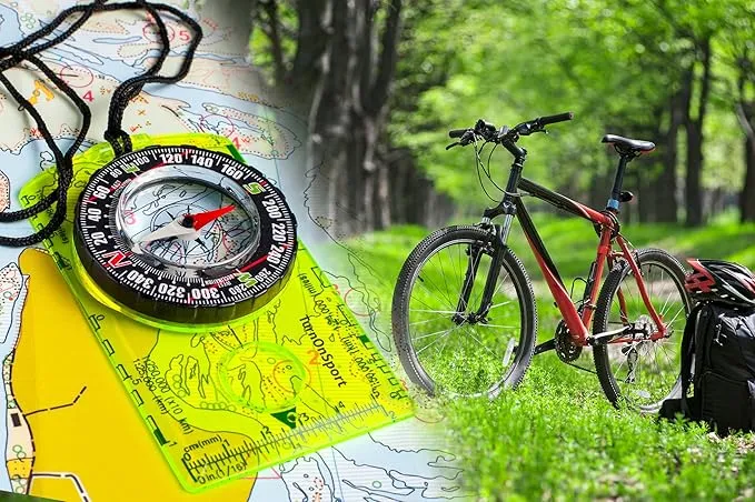 Orienteering Compass Hiking Backpacking Compass | Advanced Scout Compass Camping Navigation - Boy Scout Compass for Kids | Professional Field Compass for Map Reading - Best TurnOnSport Survival Gifts
