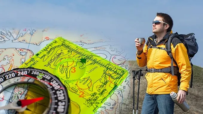 Orienteering Compass Hiking Backpacking Compass | Advanced Scout Compass Camping Navigation - Boy Scout Compass for Kids | Professional Field Compass for Map Reading - Best TurnOnSport Survival Gifts