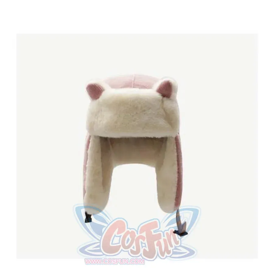 Outdoor Cute Fox Ears Fleece Helmet Caps J40597