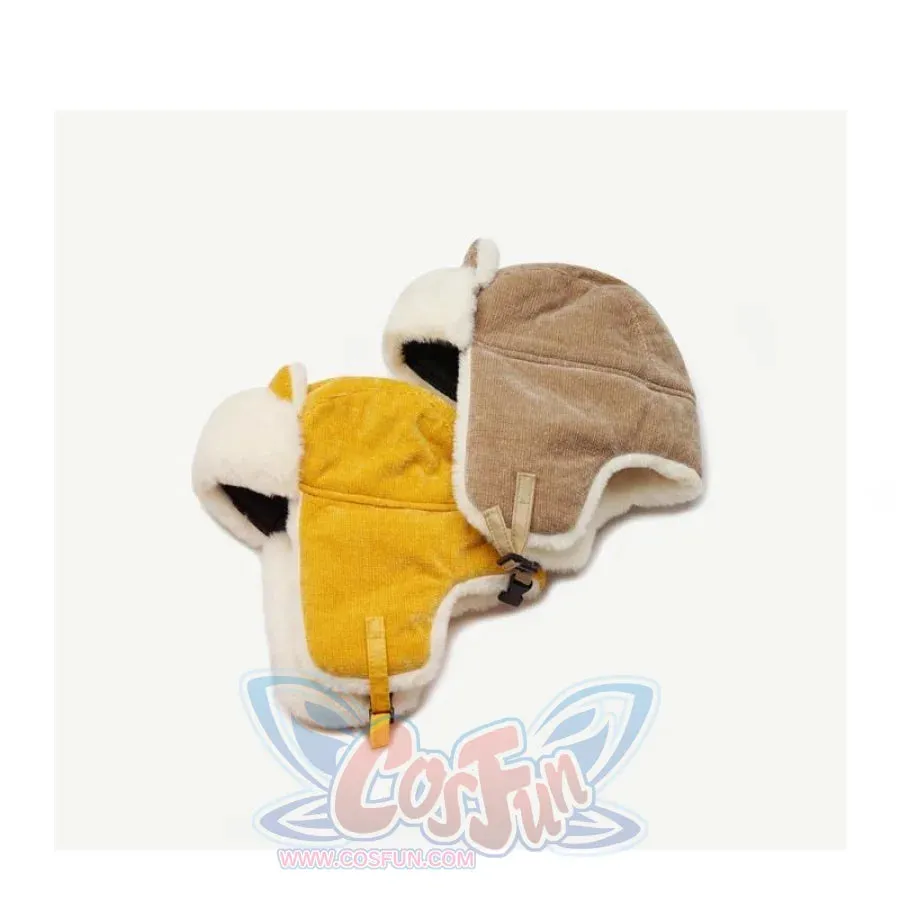Outdoor Cute Fox Ears Fleece Helmet Caps J40597