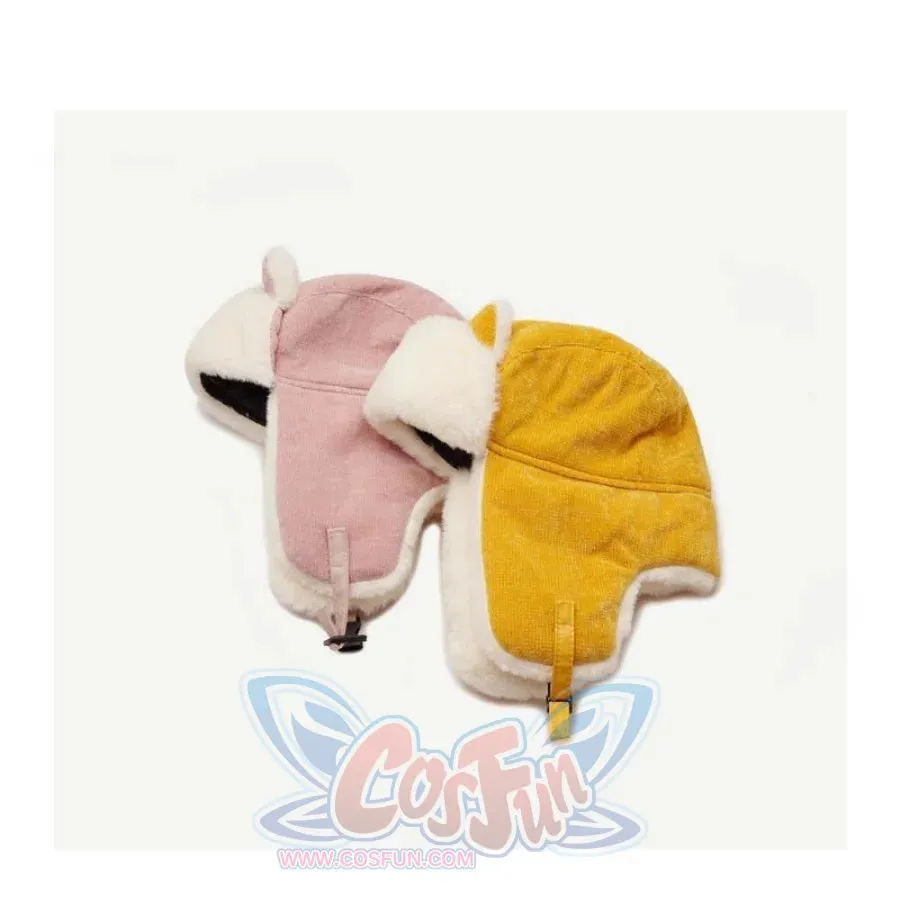 Outdoor Cute Fox Ears Fleece Helmet Caps J40597