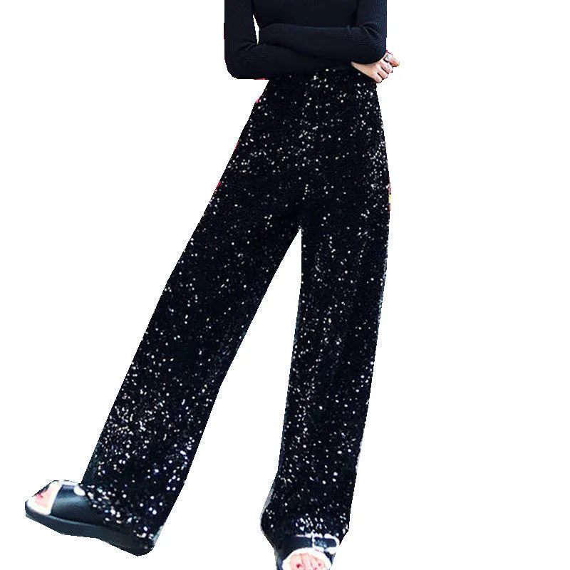 Pantalon taille haute vintage femme
