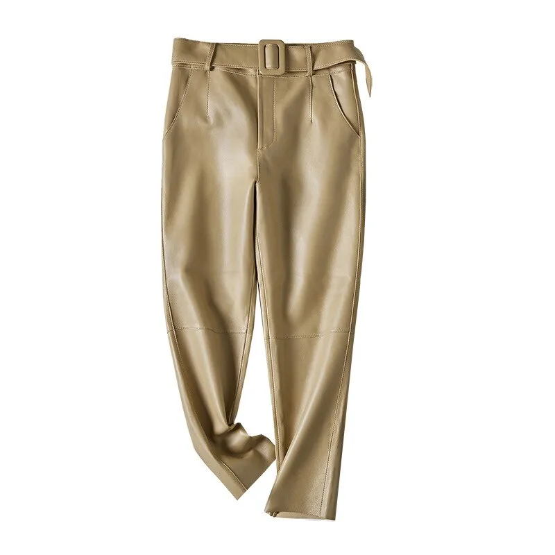 Pantalon vintage femme avec ceinture