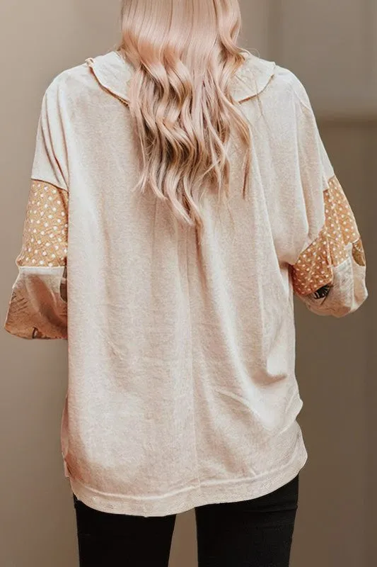 Patchwork Casual Top