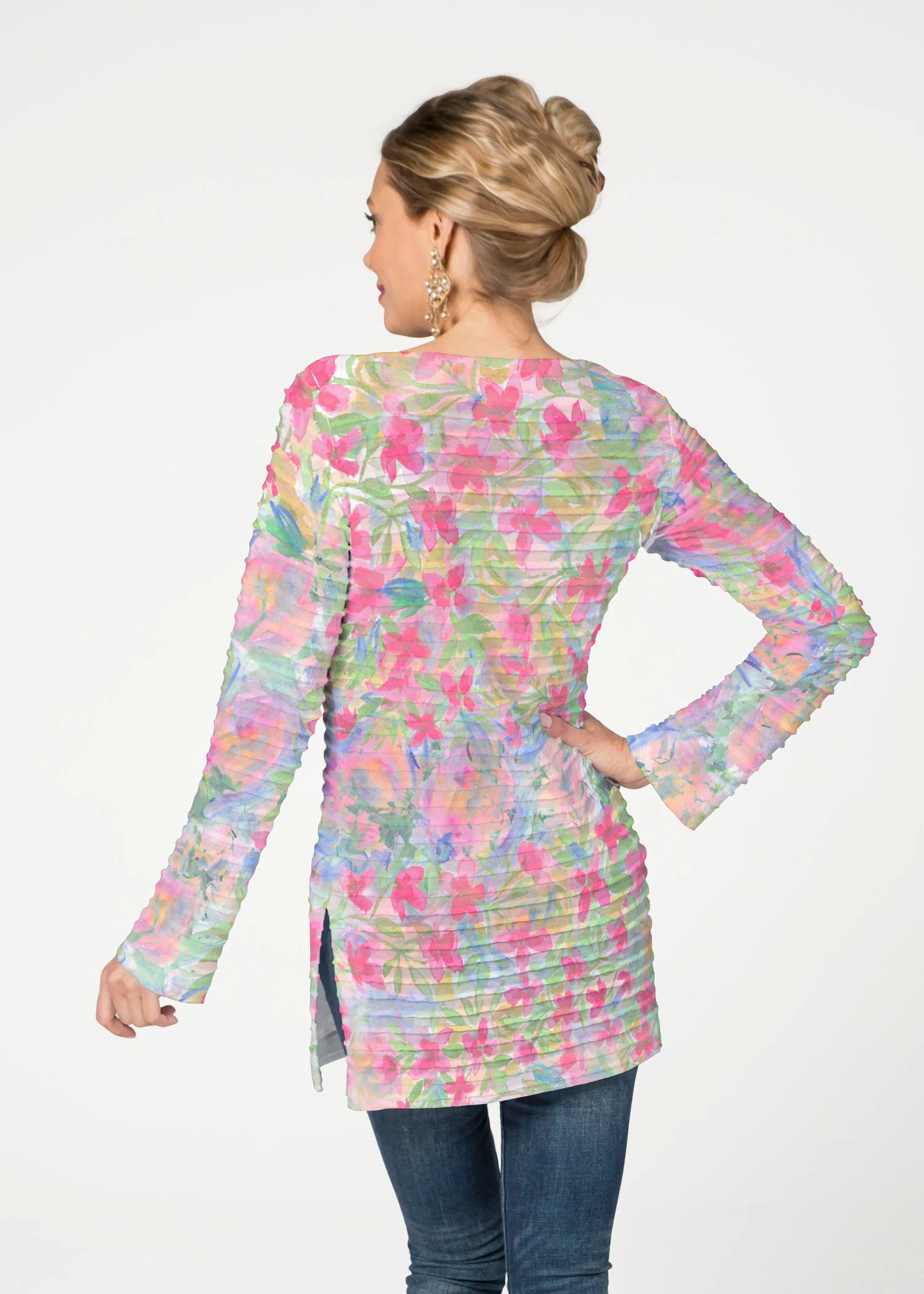 Penelope (17255) ~ Banded Boatneck Tunic