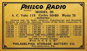PHILCO-20