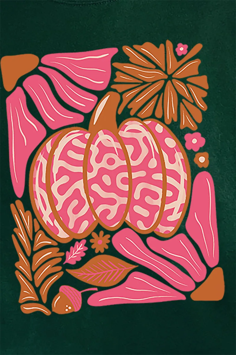 Pink Pumpkin Heavy-weight Crew Sweatshirt