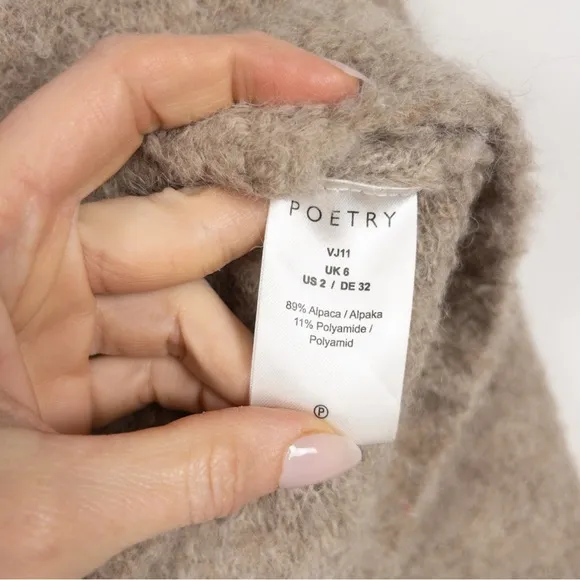 Poetry Alpaca Boucle High Neck Sweater