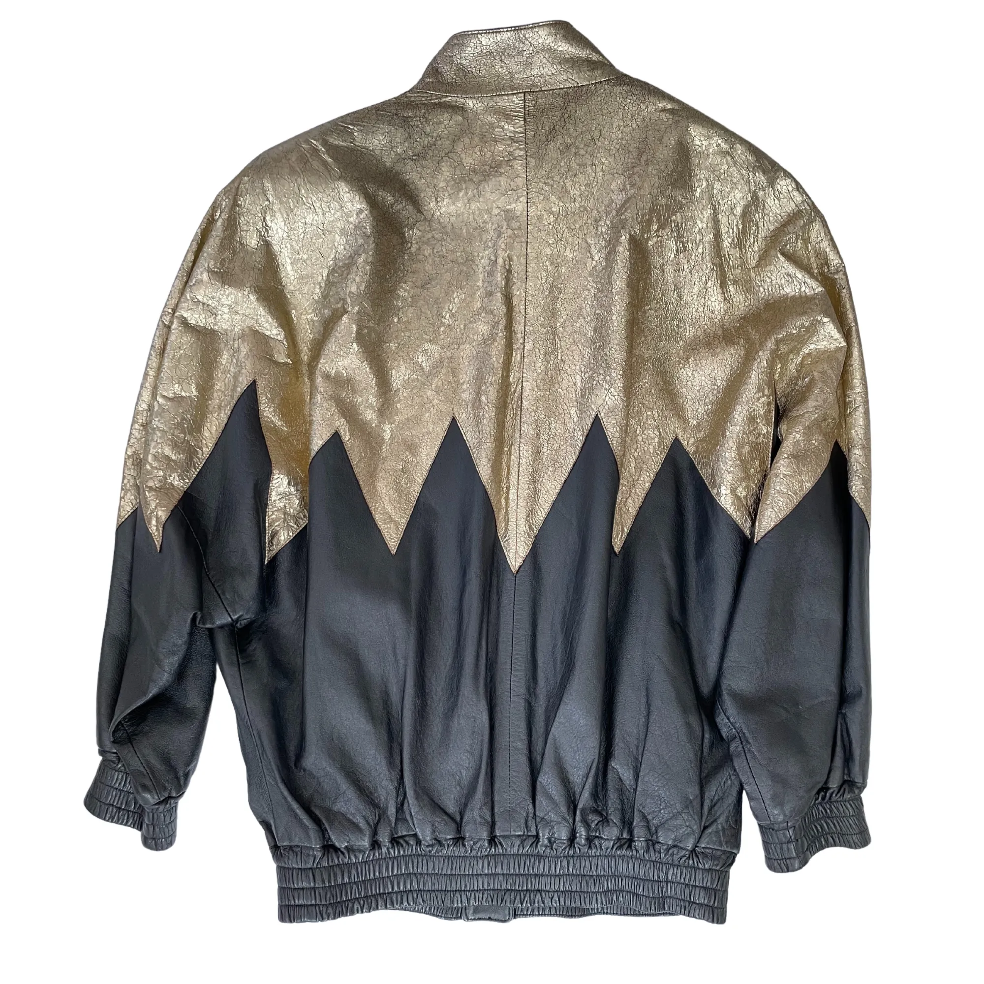 Pogia 1980's Western Style Vintage Leather Jacket