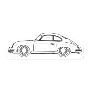 Porsche 356 Outline Sticker
