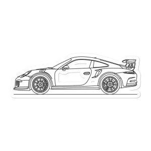 Porsche 911 991.1 GT3 RS Outline Sticker