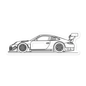 Porsche 911 997 GT-R Outline Sticker