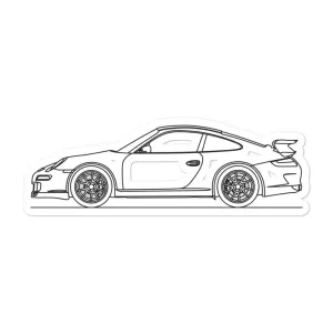 Porsche 911 997.1 GT3 Outline Sticker