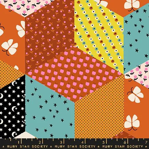 *PRE-ORDER* Ooh Lucky Lucky, Tumbling Blocks in Caramel