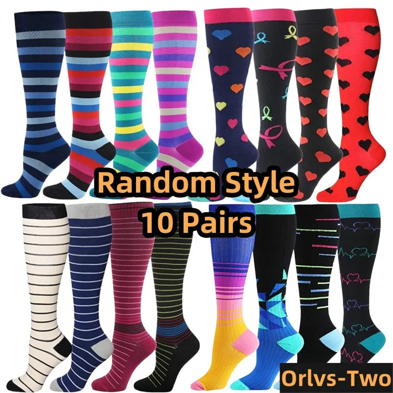 Premium Compression Socks for Men – 20-30mmHg Sports & Running Support – Cat & Dog Animal Print High Stockings – 2/4/6/8/10 Pairs – Improve Circulation & Reduce Fatigue