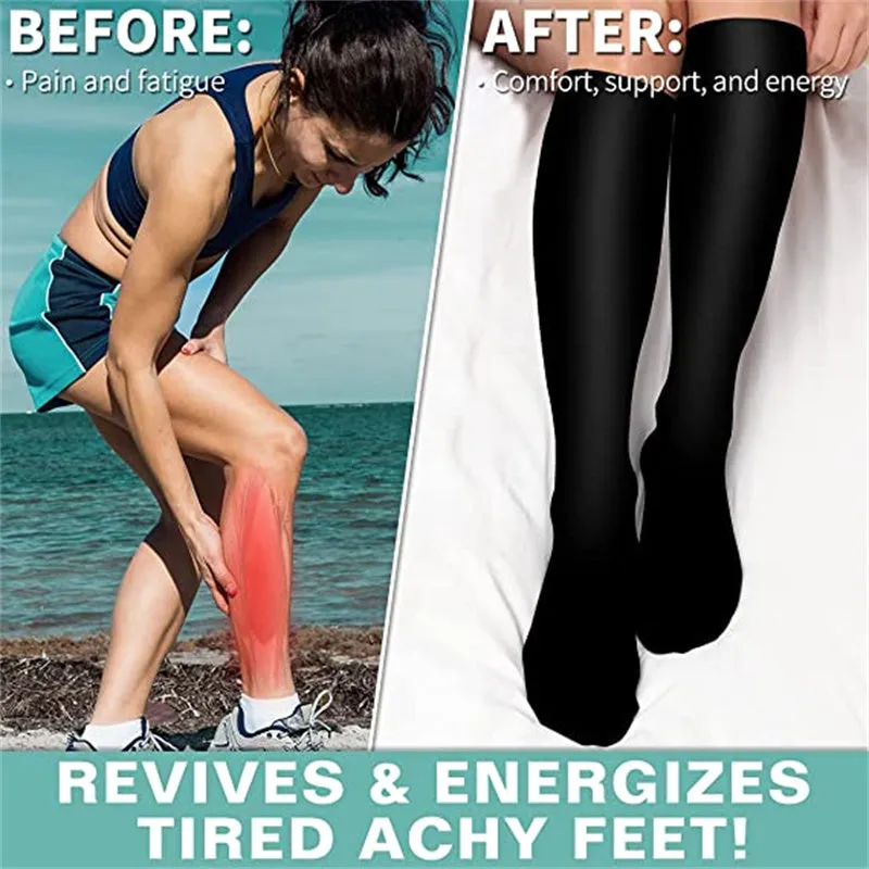 Premium Compression Socks for Men – 20-30mmHg Sports & Running Support – Cat & Dog Animal Print High Stockings – 2/4/6/8/10 Pairs – Improve Circulation & Reduce Fatigue