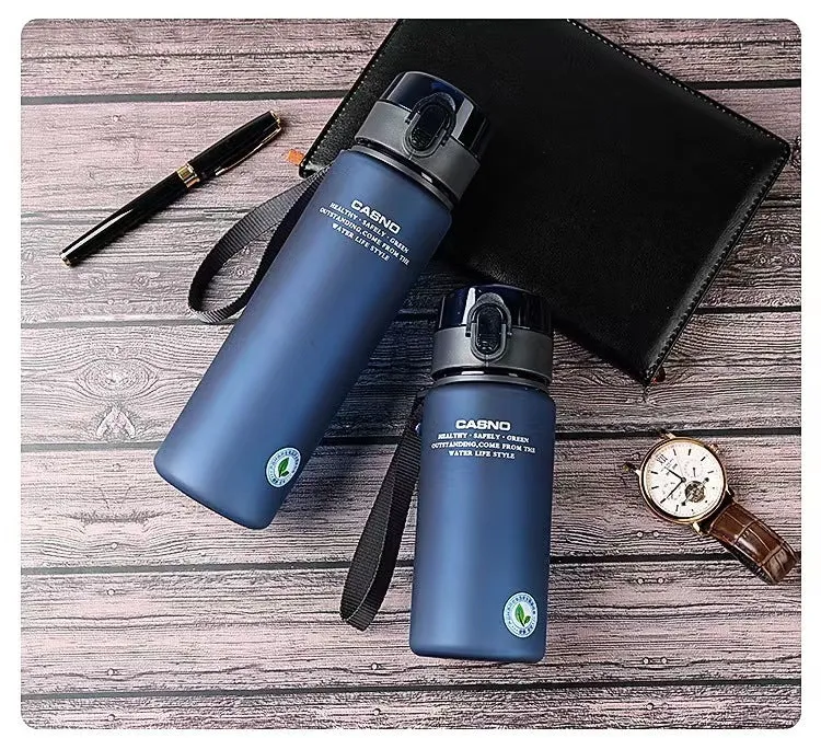Premium Large Capacity Sports Water Cup – Simple Frosted Drink Cup with Spring Lid, Portable Outdoor Student Casino Water Bottle