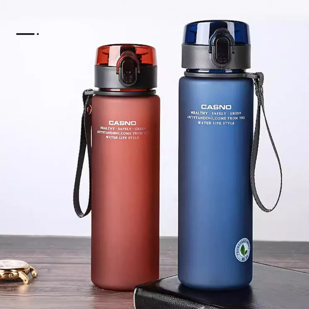 Premium Large Capacity Sports Water Cup – Simple Frosted Drink Cup with Spring Lid, Portable Outdoor Student Casino Water Bottle