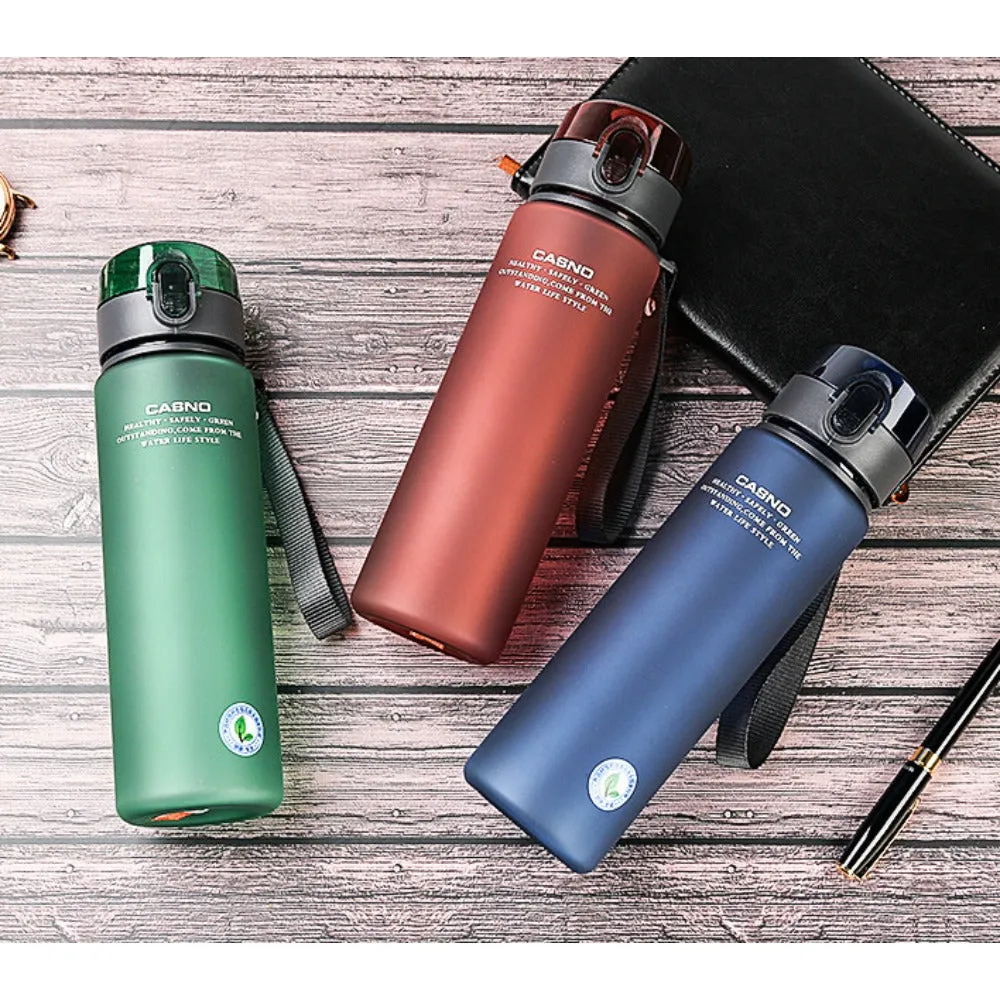 Premium Large Capacity Sports Water Cup – Simple Frosted Drink Cup with Spring Lid, Portable Outdoor Student Casino Water Bottle