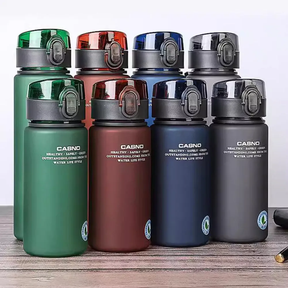 Premium Large Capacity Sports Water Cup – Simple Frosted Drink Cup with Spring Lid, Portable Outdoor Student Casino Water Bottle