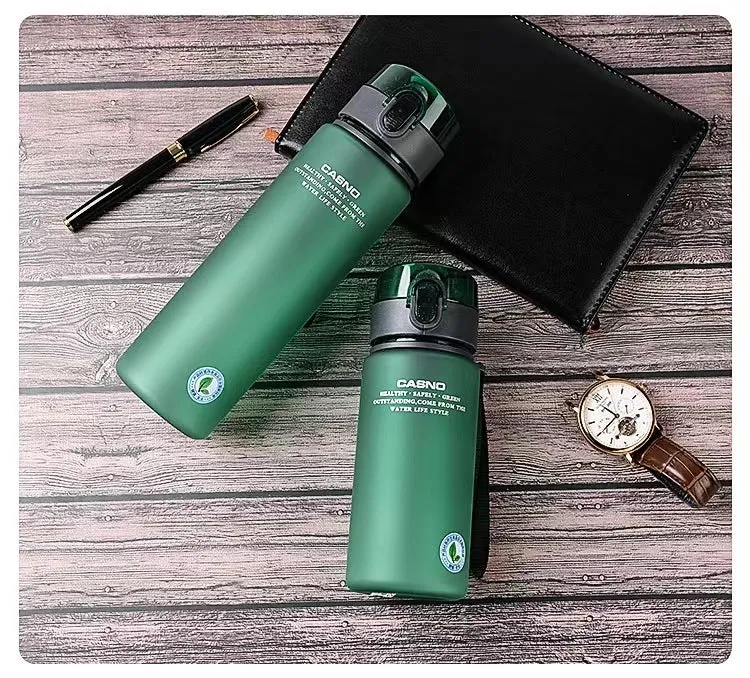 Premium Large Capacity Sports Water Cup – Simple Frosted Drink Cup with Spring Lid, Portable Outdoor Student Casino Water Bottle