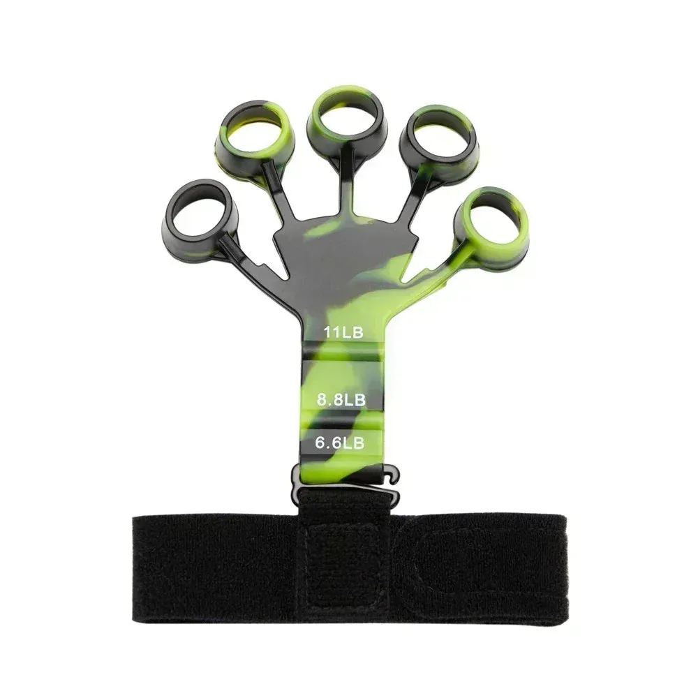 Premium Silicone Hand Strengthener & Finger Exerciser - Grip Trainer for Arthritis Relief, Muscle Relaxation & Sports Training - Durable Finger Stretcher for Climbing, Musicians & Everyday Use - Portable & Easy to Use