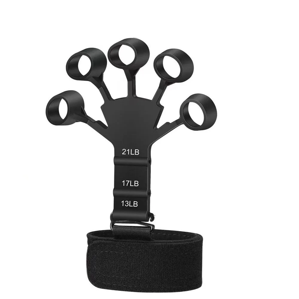 Premium Silicone Hand Strengthener & Finger Exerciser - Grip Trainer for Arthritis Relief, Muscle Relaxation & Sports Training - Durable Finger Stretcher for Climbing, Musicians & Everyday Use - Portable & Easy to Use