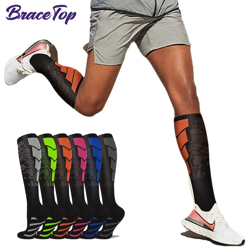 Premium Sports Compression Socks for Men & Women – Calf Support for Running, Flight Travel, Pregnancy, Athletic, and Circulation Relief