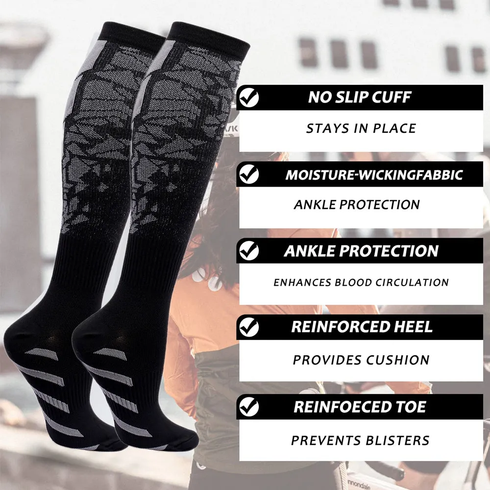 Premium Sports Compression Socks for Men & Women – Calf Support for Running, Flight Travel, Pregnancy, Athletic, and Circulation Relief