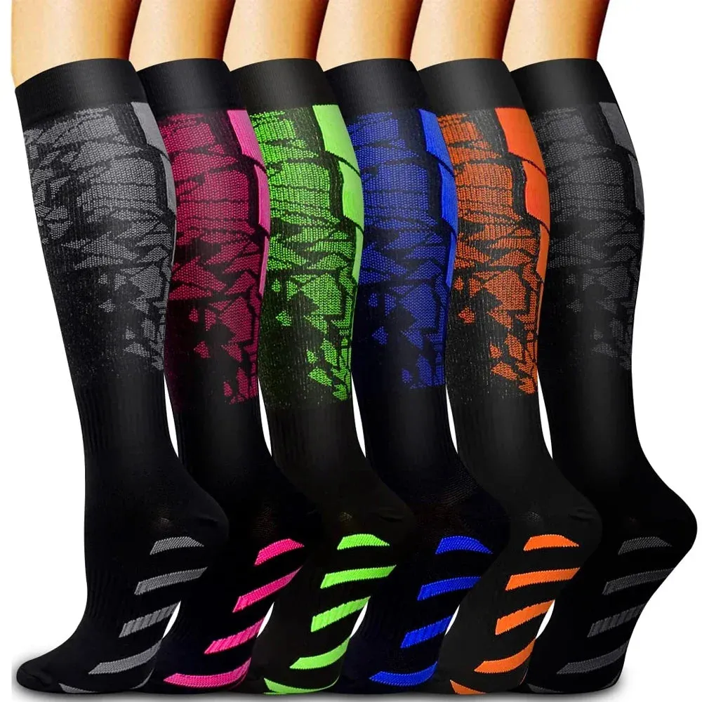 Premium Sports Compression Socks for Men & Women – Calf Support for Running, Flight Travel, Pregnancy, Athletic, and Circulation Relief