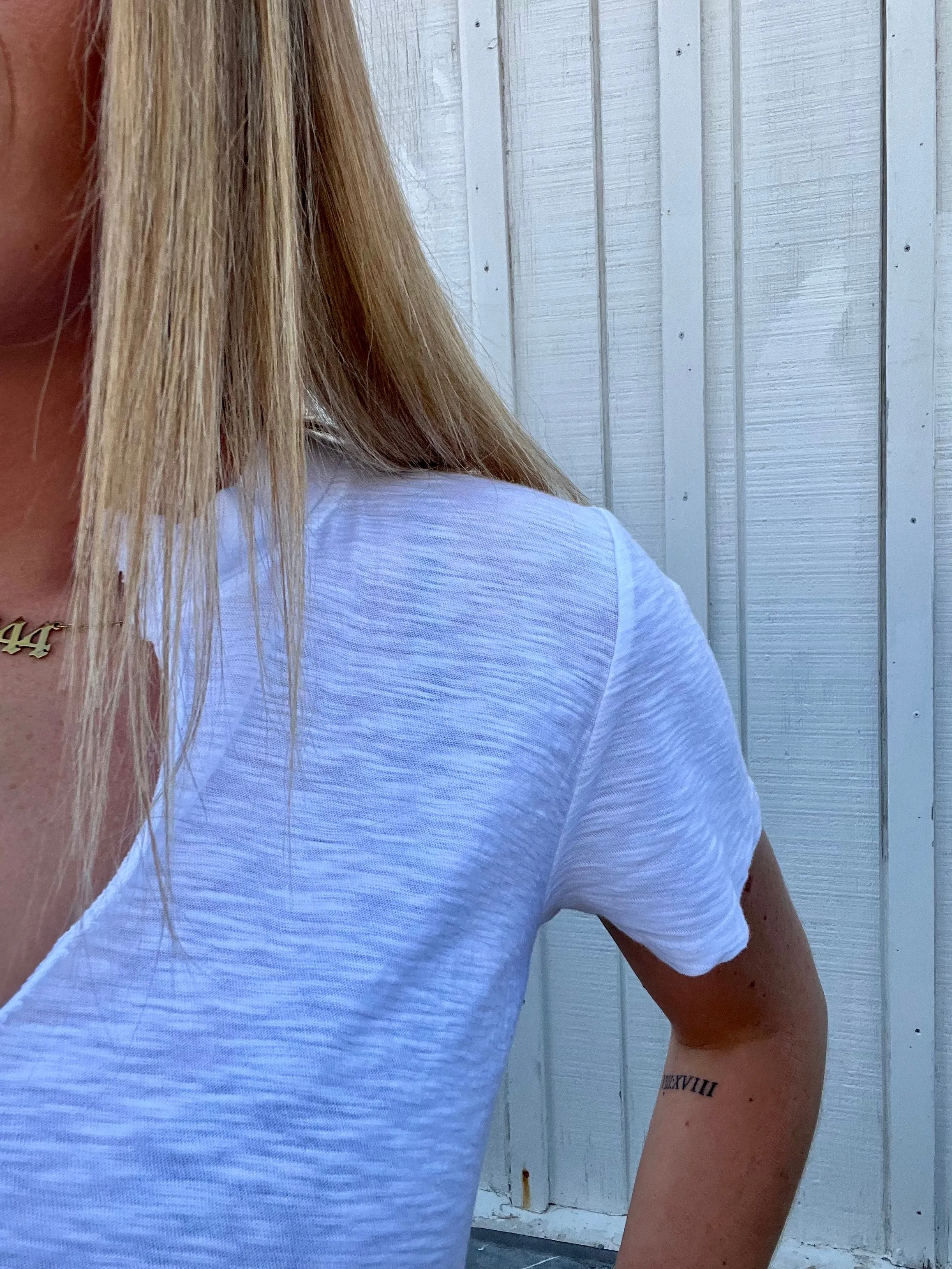 PROJECT SOCIAL T PLATA NOTCHED TEE