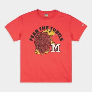 "Fear the Turtle" Maryland Vintage Heavyweight Tee