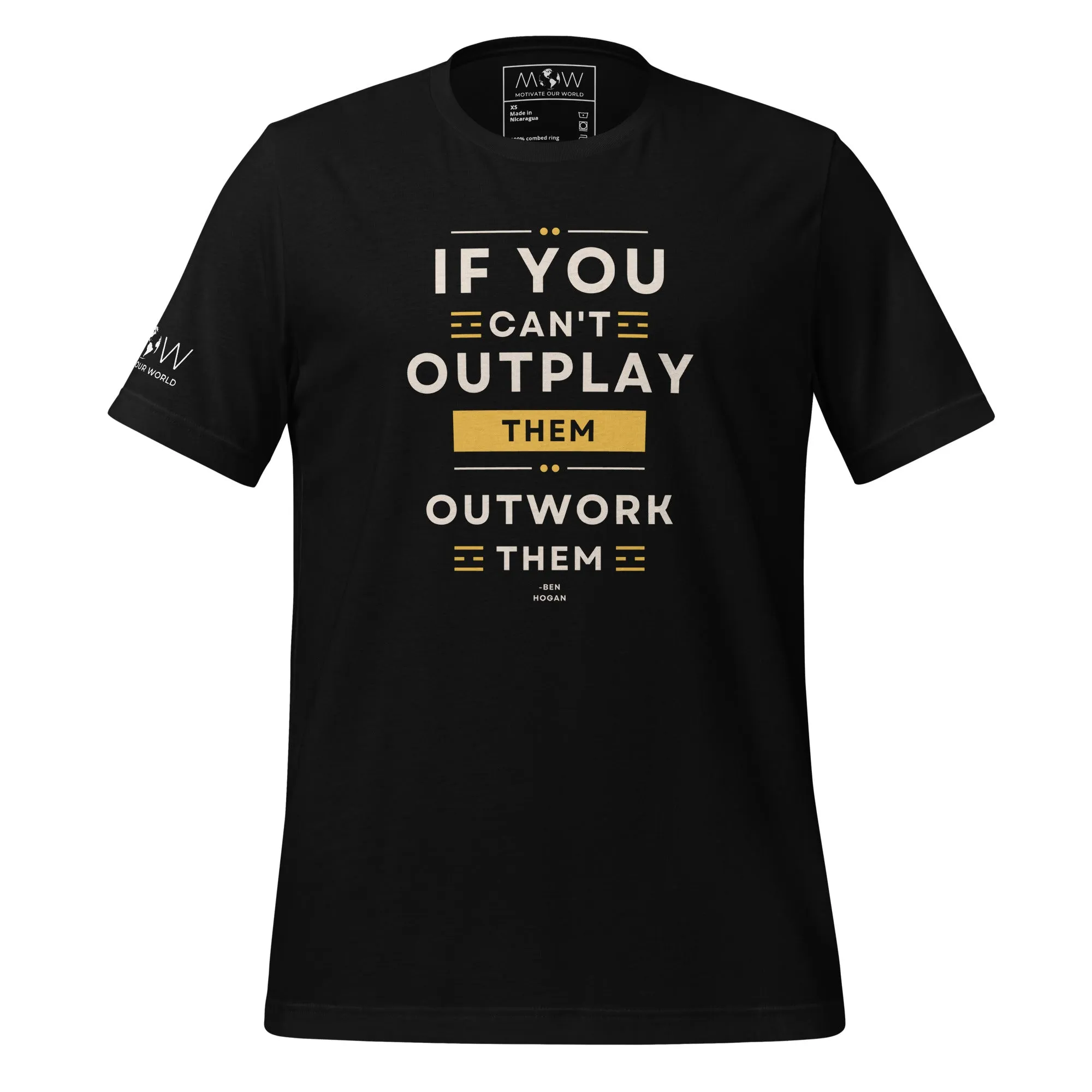 "If You Can't Outplay Them, Outwork Them" Golf Men's T-Shirt