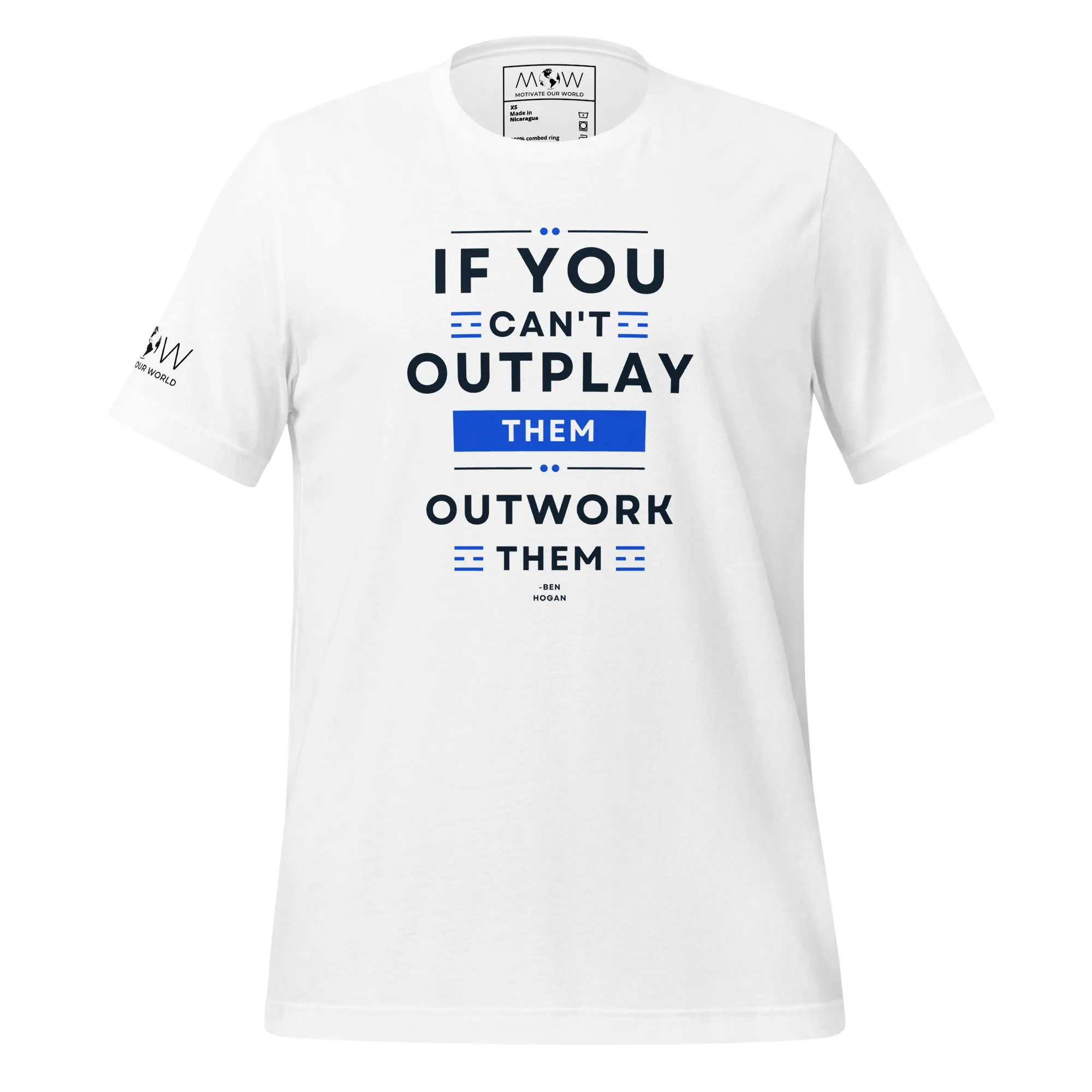 "If You Can't Outplay Them, Outwork Them" Golf Men's T-Shirt