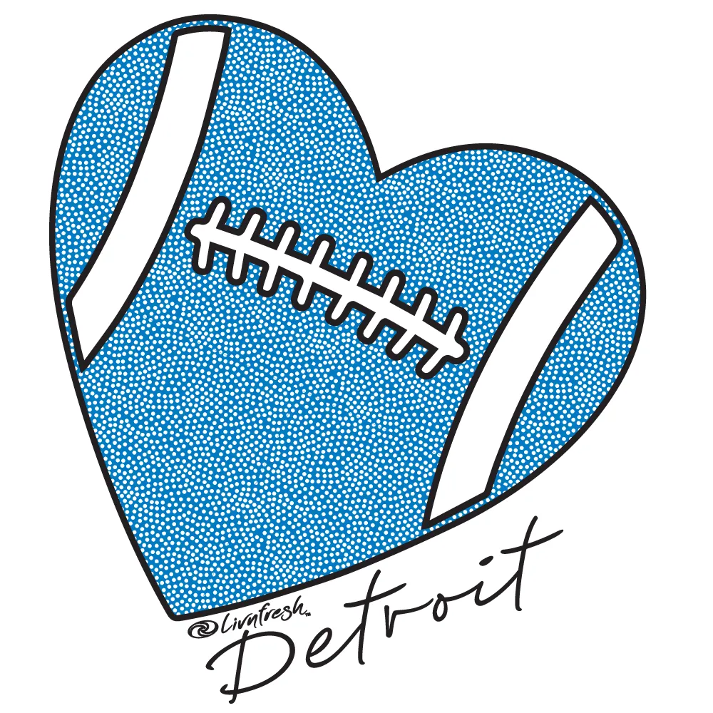 "Love Detroit" Basic Full Zip Unisex Hoodie