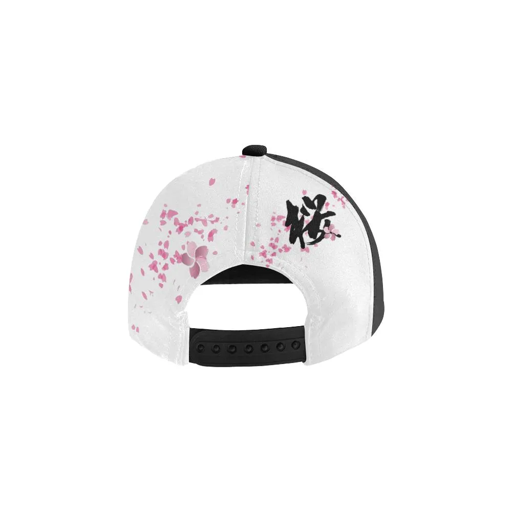 "桜" Sakura Kanji All Over Print Hat - Black
