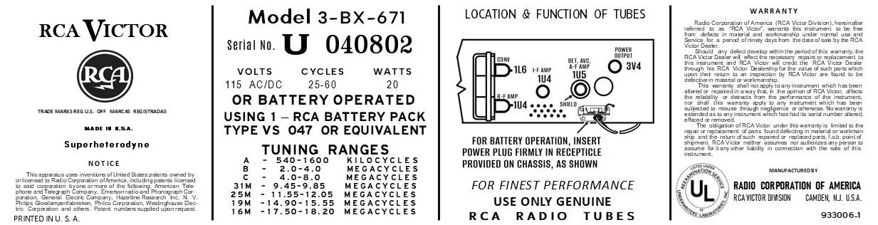 RCA-3-BX-671