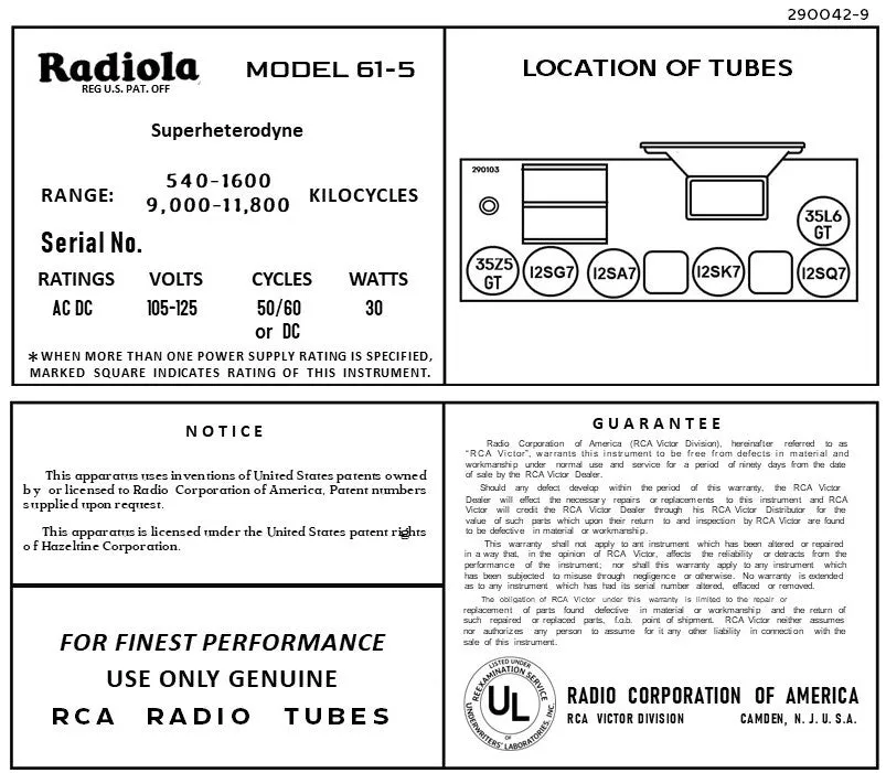 RCA-61-5