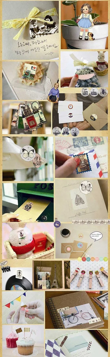 Retro Deco Paper Sticker 45 Sheets ss522