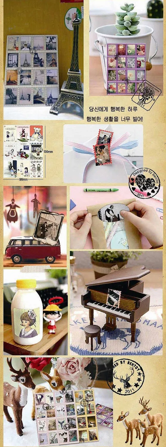 Retro Deco Paper Sticker 45 Sheets ss522