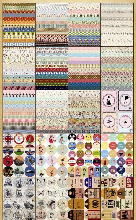 Retro Deco Paper Sticker 45 Sheets ss522