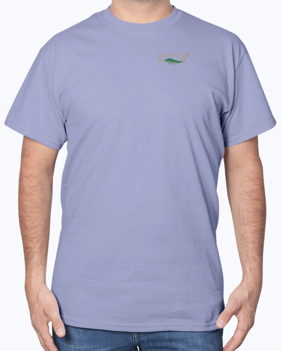 Retro Florida Vintage 50s Postcard Print T-Shirt w/Chest Logo