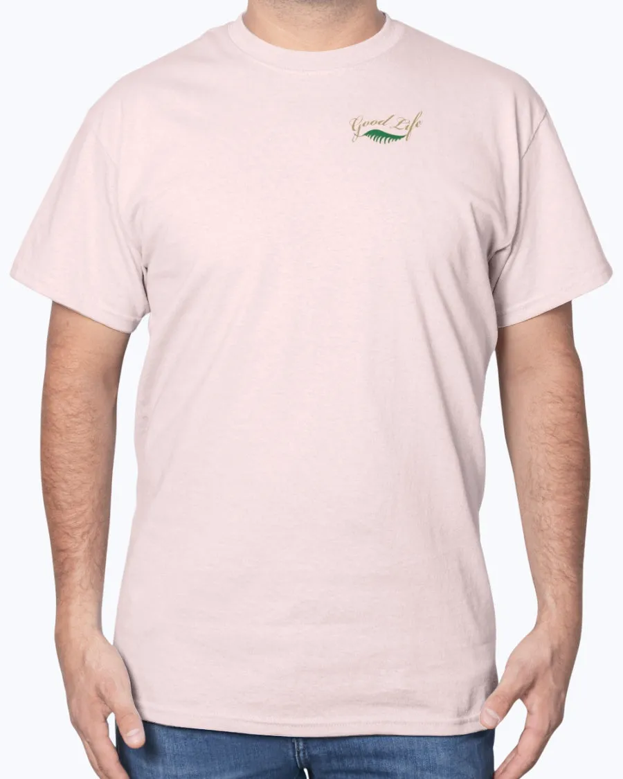 Retro Florida Vintage 50s Postcard Print T-Shirt w/Chest Logo