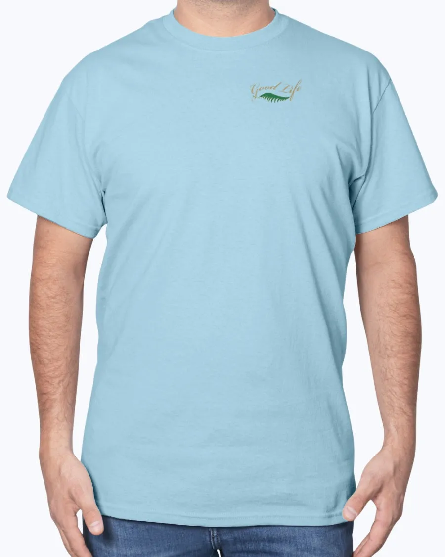 Retro Florida Vintage 50s Postcard Print T-Shirt w/Chest Logo