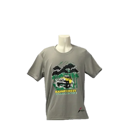 RFC S GREY ROUND NECK MICROFIBER T-SHIRT