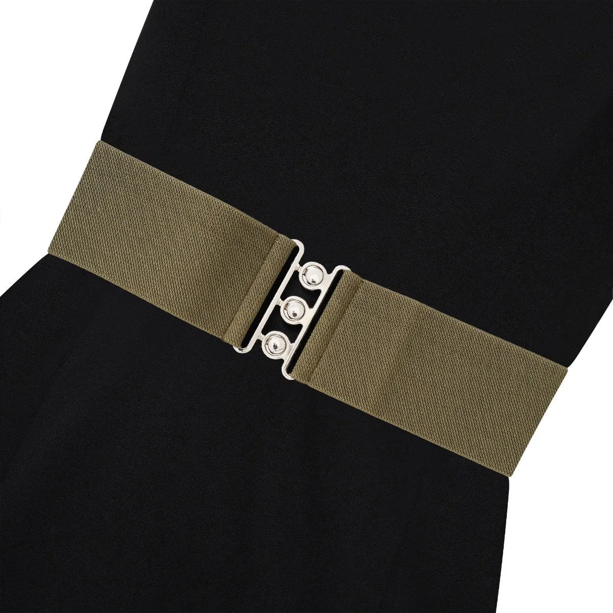 Ro Rox Elasticated Retro Wide Nurse Belt