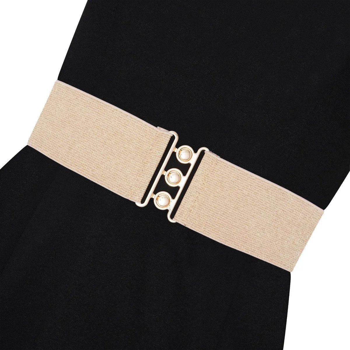 Ro Rox Elasticated Retro Wide Nurse Belt